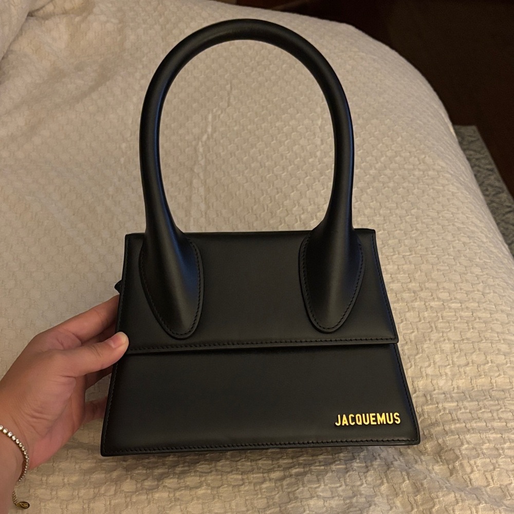 Jacquemus Black Mini Le Chiquito Smooth Leather Top-Handle Bag
